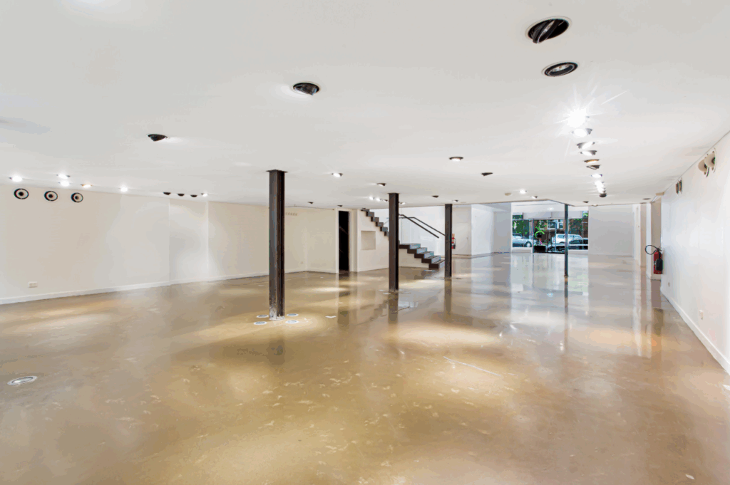 Exterior view of a modern pop up retail space showing how brands activate inside a pop up space