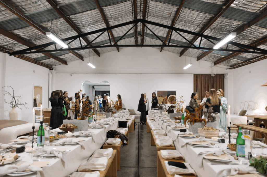 Customer interaction inside a pop up space Sydney activation