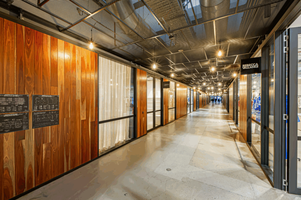 Organised layout inside a professional pop up space Australia