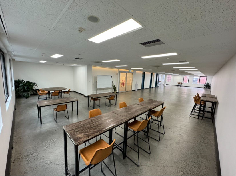Short-term office space featuring a fully furnished workspace with premium business amenities