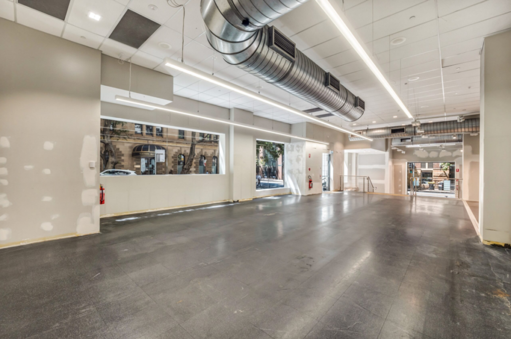 Street-level retail space hire storefront suitable for pop-up brand activation