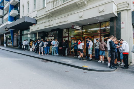 Pop-up retail activation attracting customer demand outside a flexible retail space