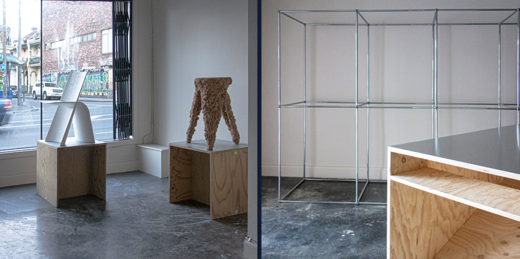 industrial warehouse retail space featuring fashion displays and flexible commercial setup