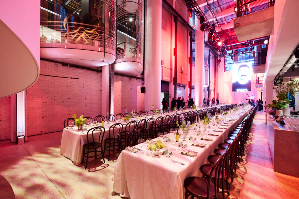 large-scale event venue setup for PR activations, networking events, and brand launches