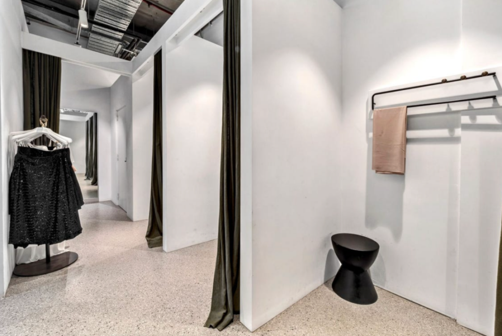 Warehouse sale venues and retail spaces for temporary sales activations