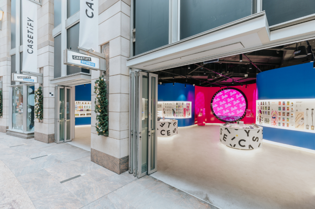 PR events and brand activations creating immersive customer engagement in a branded venue