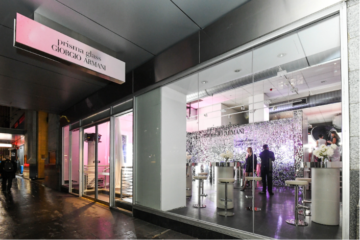 Pop-up shop in Sydney featuring a luxury brand activation and retail experience