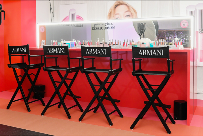 Product launch activation inside a pop-up shop in Sydney showcasing beauty products