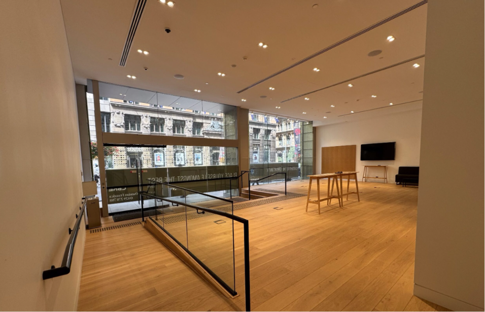 Modern retail space in Sydney retail market ready for a brand launch