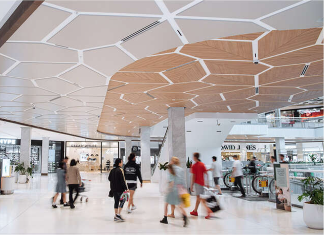 Customers shopping in a flexible retail space in Australia