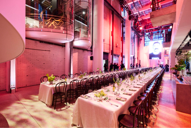 Private caterer venue hire setup for catered dining and event service