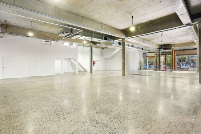 Event space prepared for venue access and setup