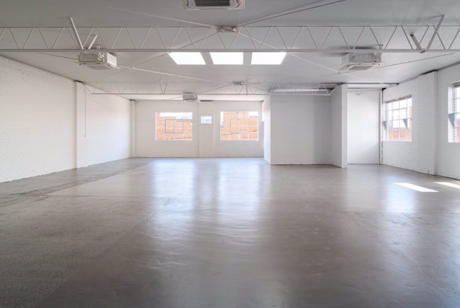 Event venue with wide loading access for equipment deliveries