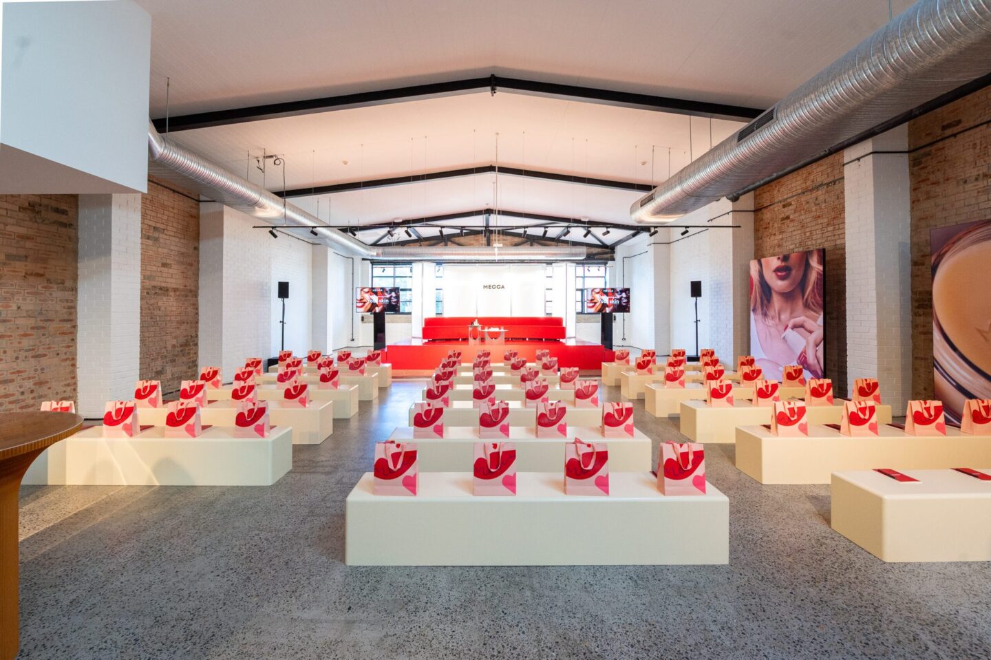MECCA product launch activation space