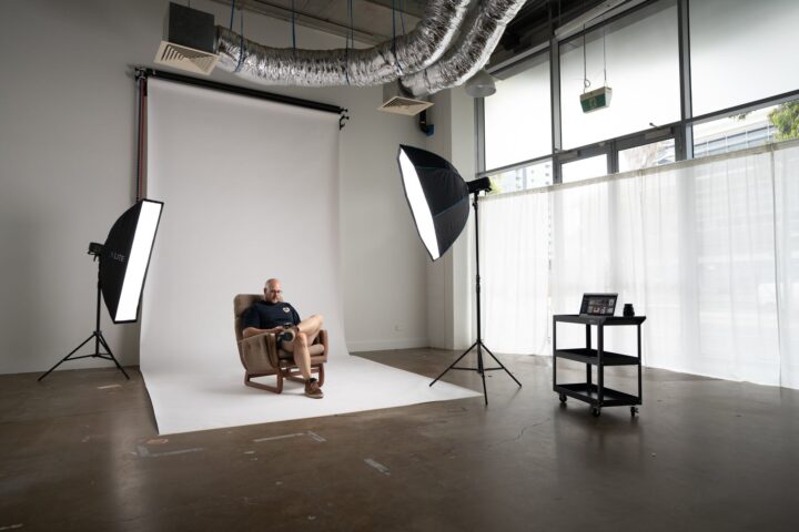 Kindred camera studio during a shoot