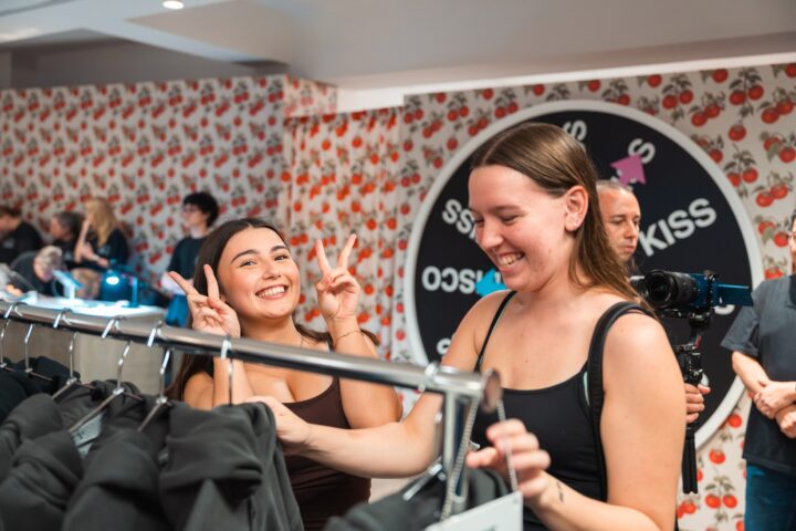Fans shopping together at Harry Styles’ album-release pop up at Verona 1