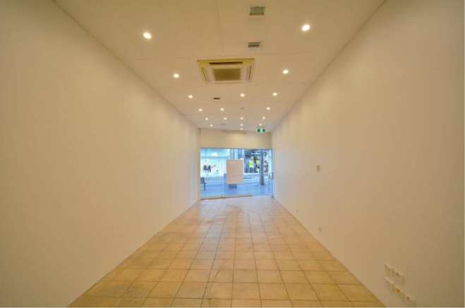 Commercial venue hire space with deposit information
