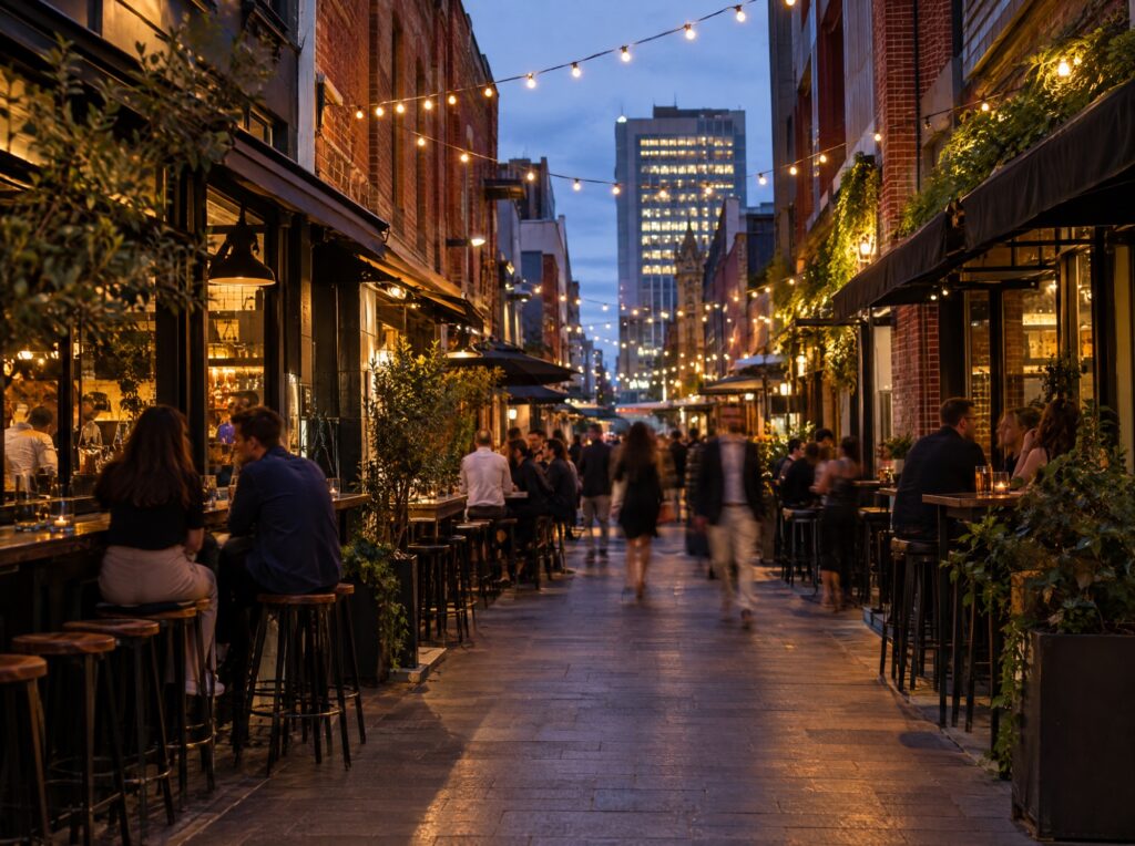 Peel Street and Leigh Street