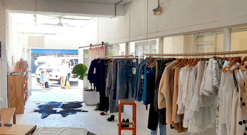 Wholesale showroom with product displays and space for buyer appointments